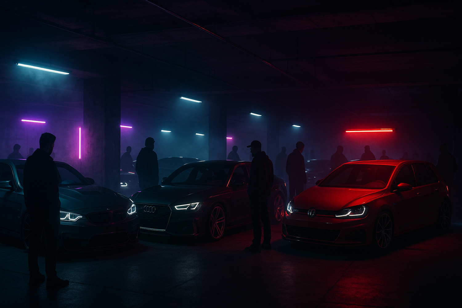 make the cars some bmw audi and vw
