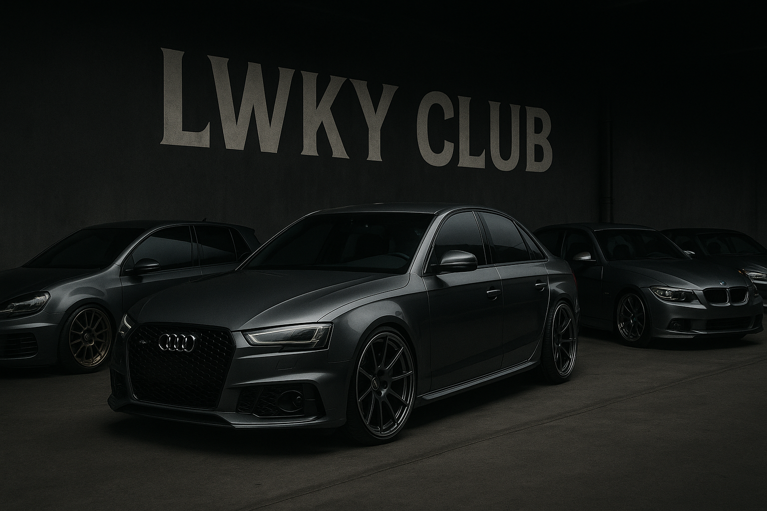 modded cars and add an audi, tinted windows
